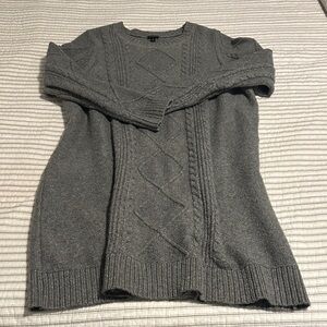 Torrid Charcoal Cable Knit Women's Sweater Dress